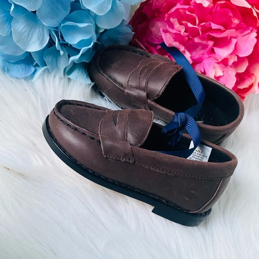 NEW | Janie & Jack Leather Penny Loafers